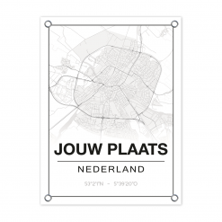 Jouw plaats - Tuinposter Plattegrond