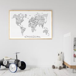 Alternative view of Wereldkaart Iconen