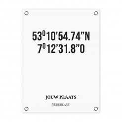 Jouw plaats - Tuinposter Coördinaten