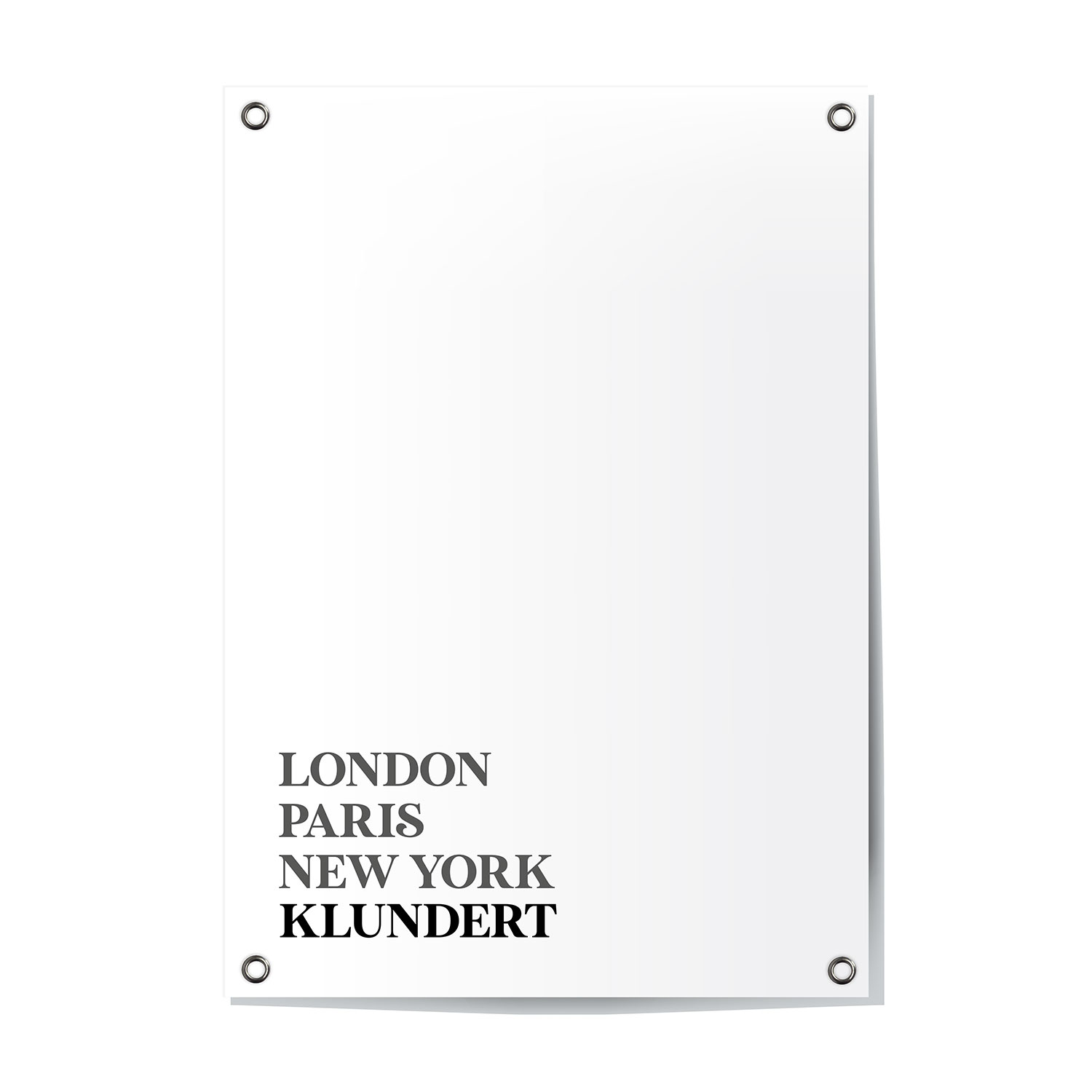 Tuinposter Klundert - Noord-Brabant | London - Paris - New York