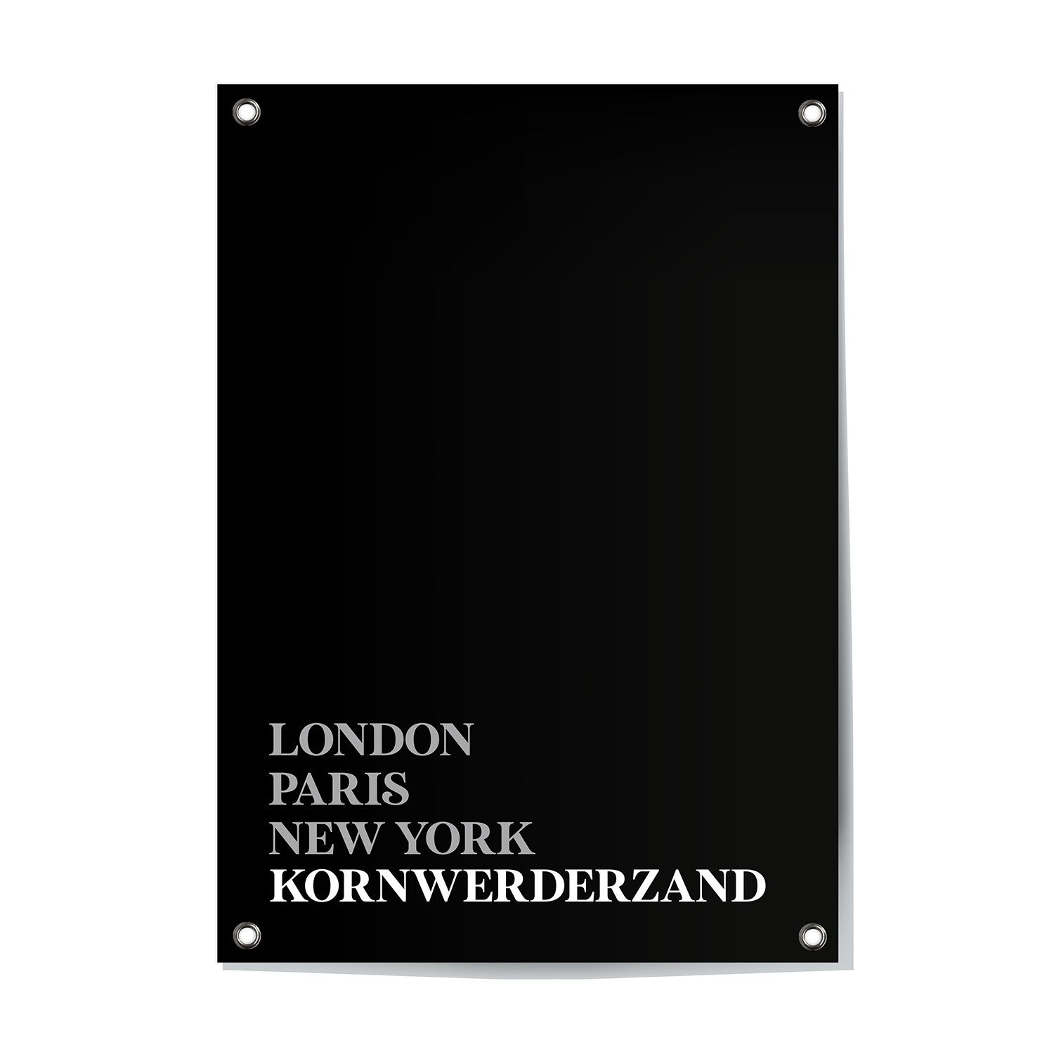 Alternative view of Tuinposter Kornwerderzand - Friesland | London - Paris - New York