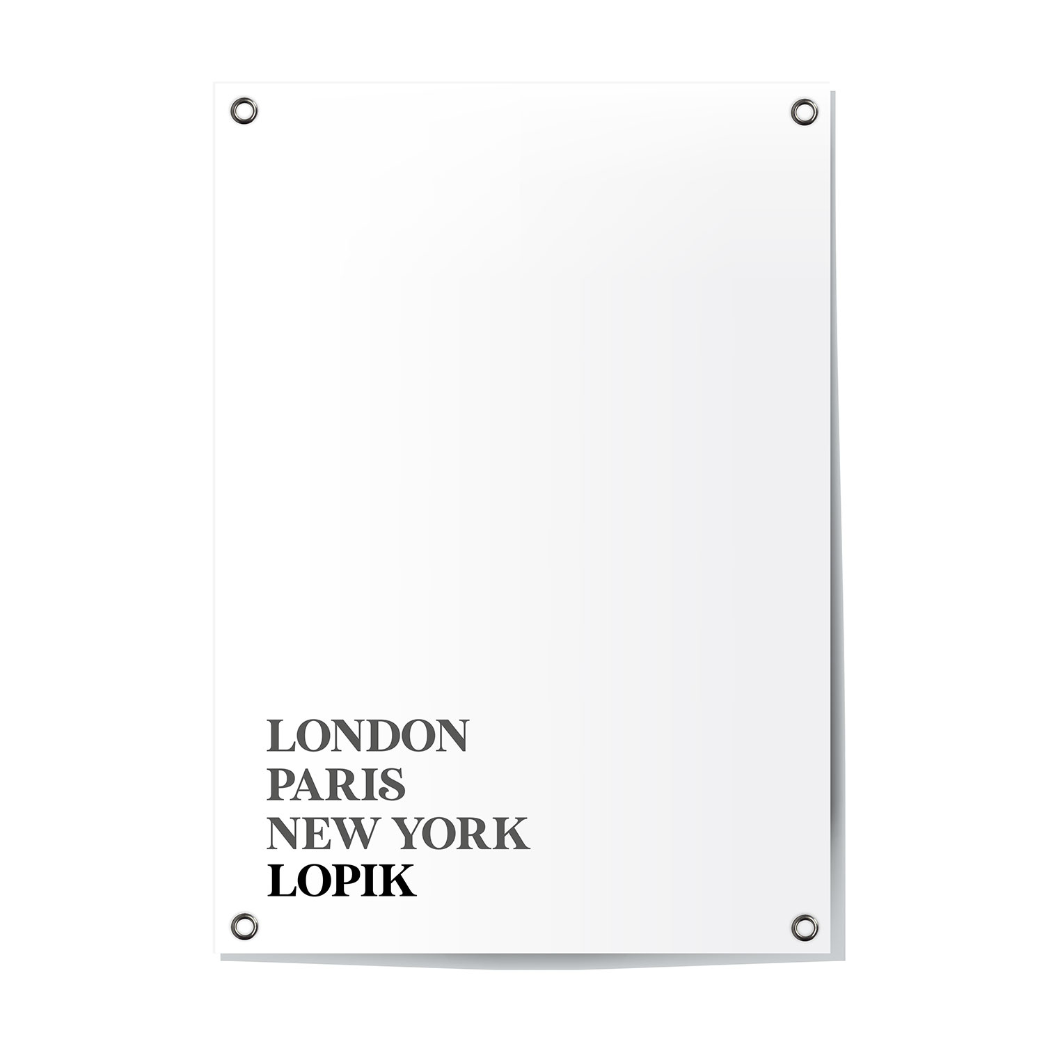 Tuinposter Lopik - Utrecht | London - Paris - New York
