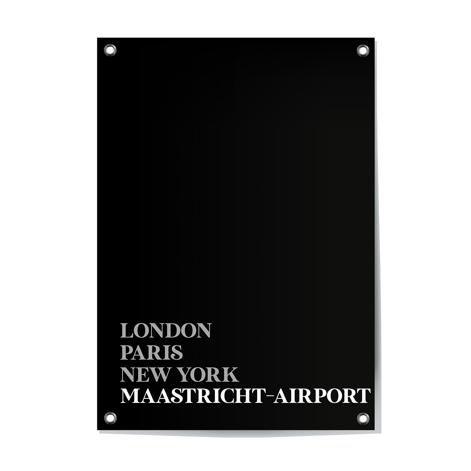 Alternative view of Tuinposter Maastricht-Airport - Limburg | London - Paris - New York