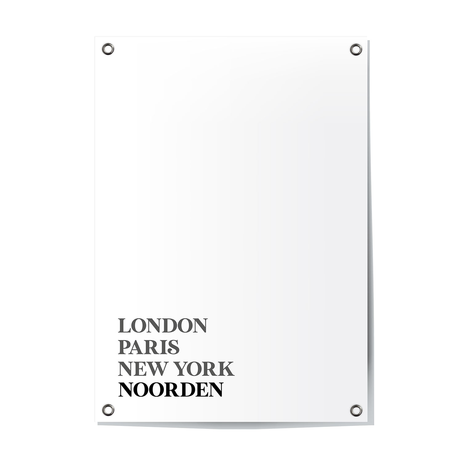 Tuinposter Noorden - Zuid-Holland | London - Paris - New York