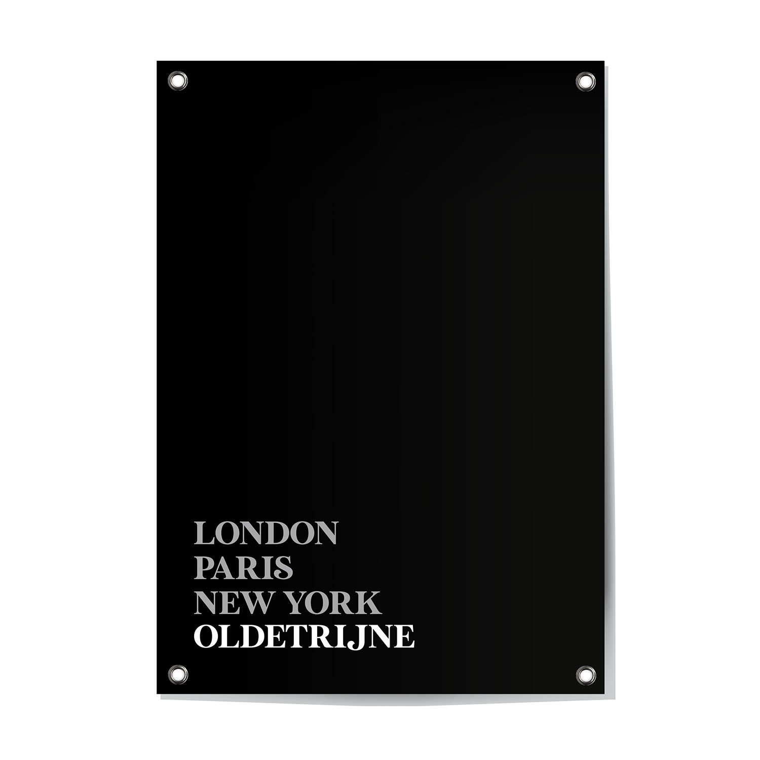 Alternative view of Tuinposter Oldetrijne - Friesland | London - Paris - New York