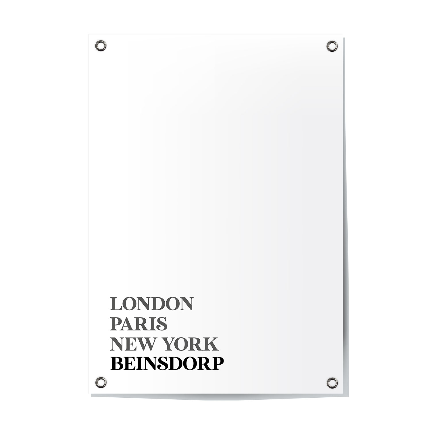 Tuinposter Beinsdorp - Noord-Holland | London - Paris - New York