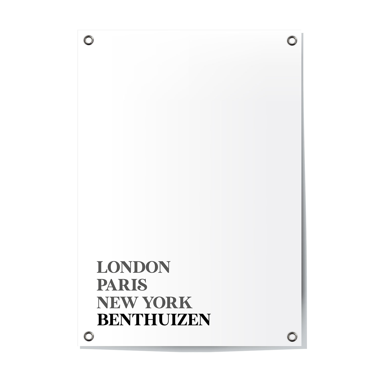 Tuinposter Benthuizen - Zuid-Holland | London - Paris - New York