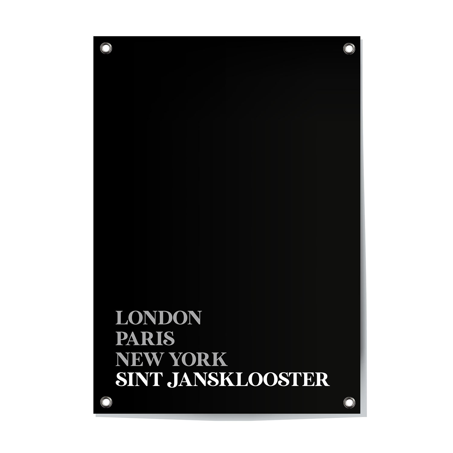 Alternative view of Tuinposter Sint Jansklooster - Overijssel | London - Paris - New York