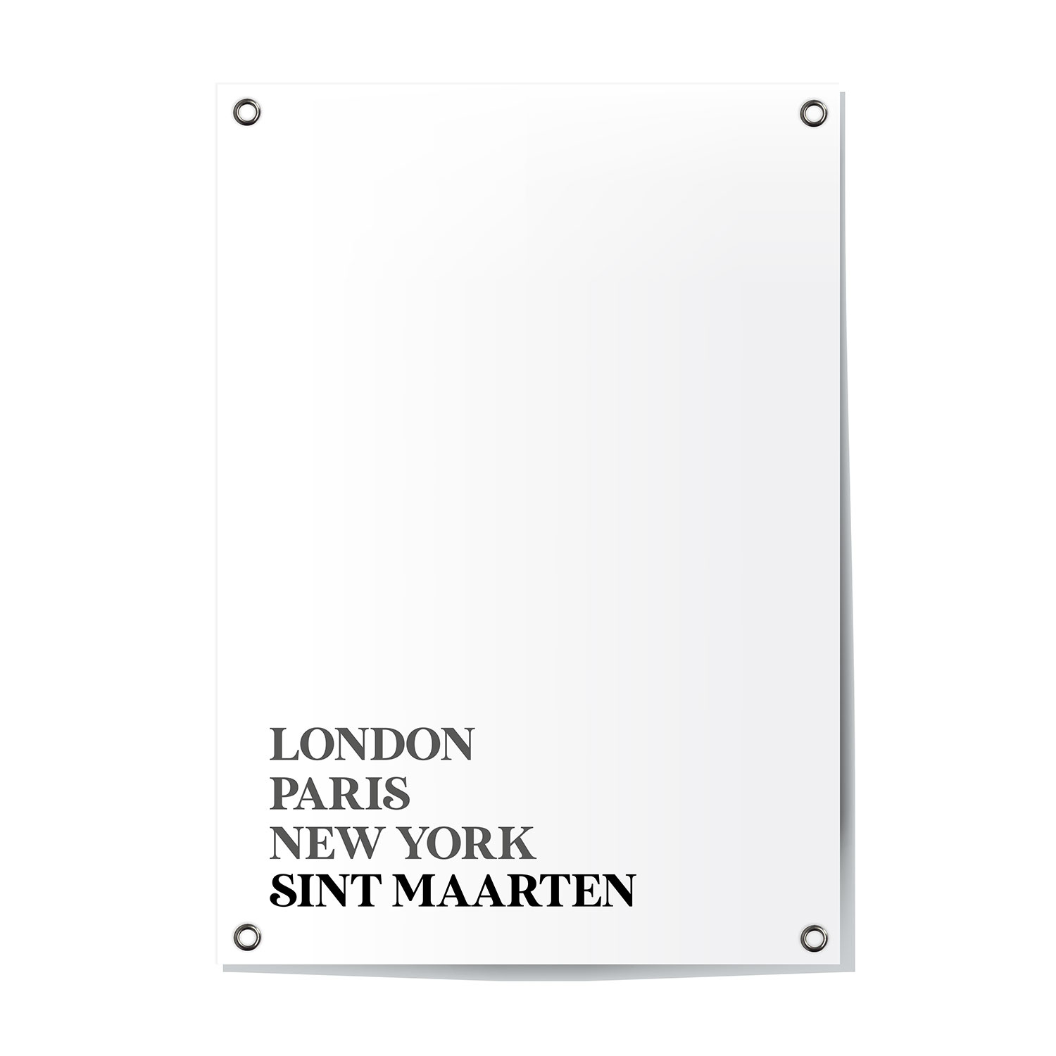 Tuinposter Sint Maarten - Noord-Holland | London - Paris - New York