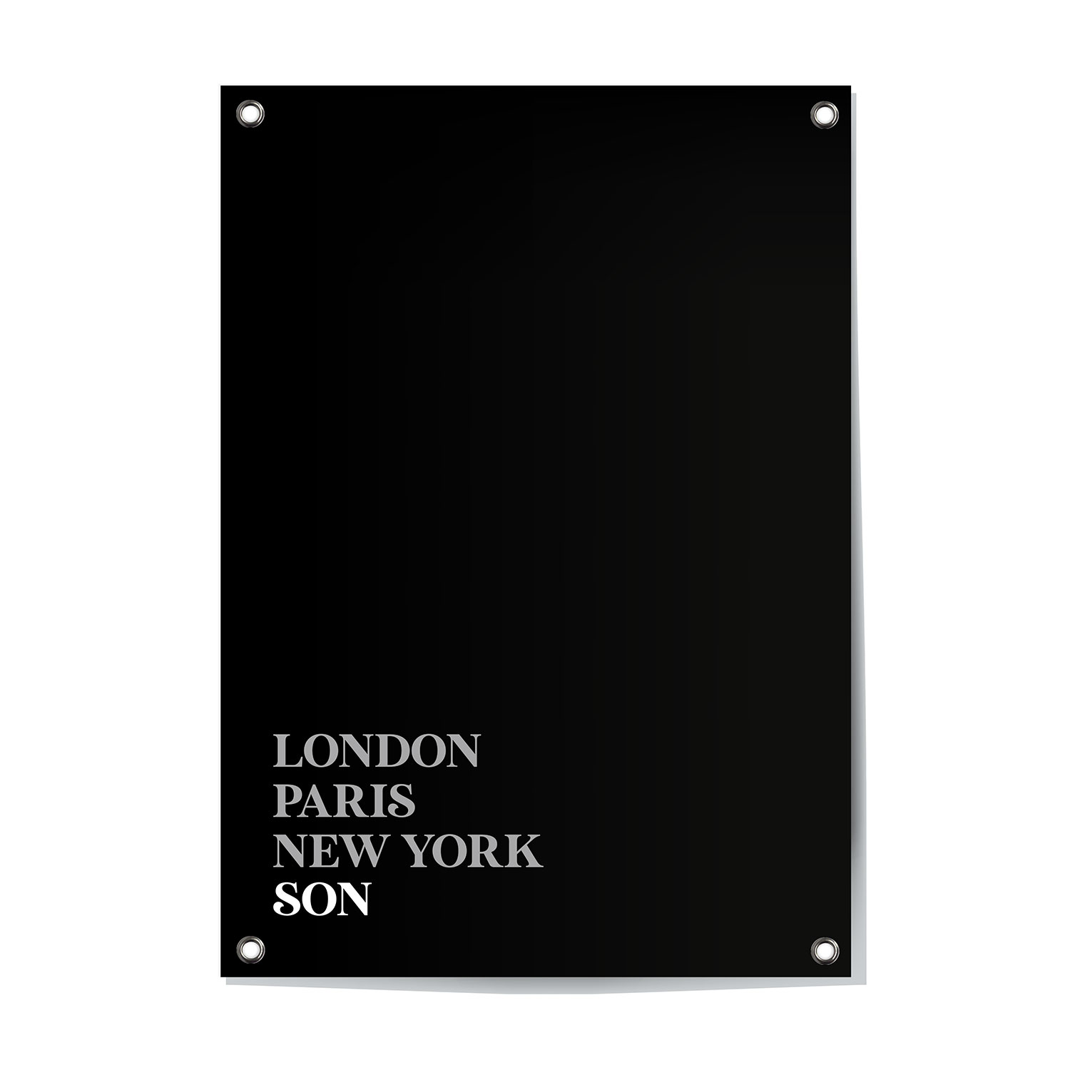 Alternative view of Tuinposter Son - Noord-Brabant | London - Paris - New York