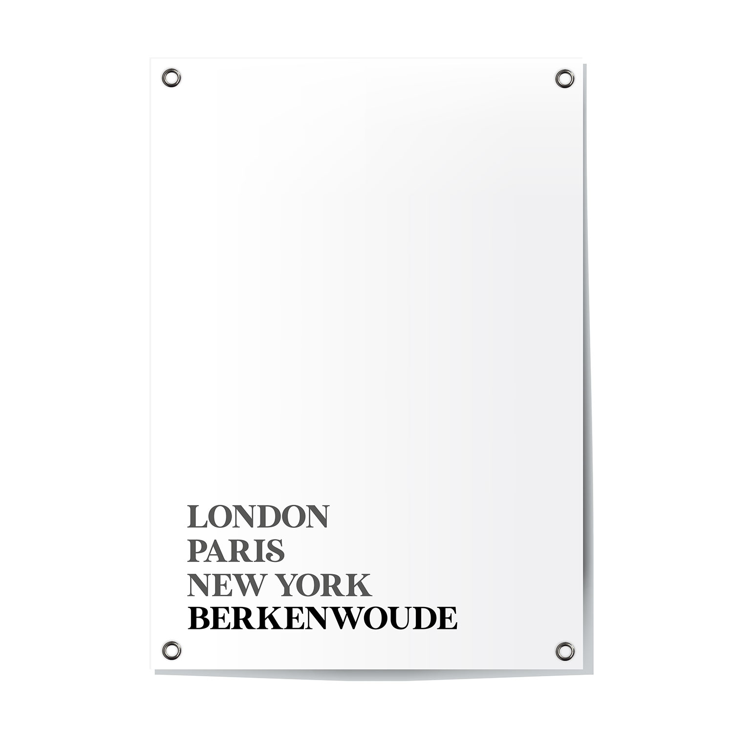 Tuinposter Berkenwoude - Zuid-Holland | London - Paris - New York