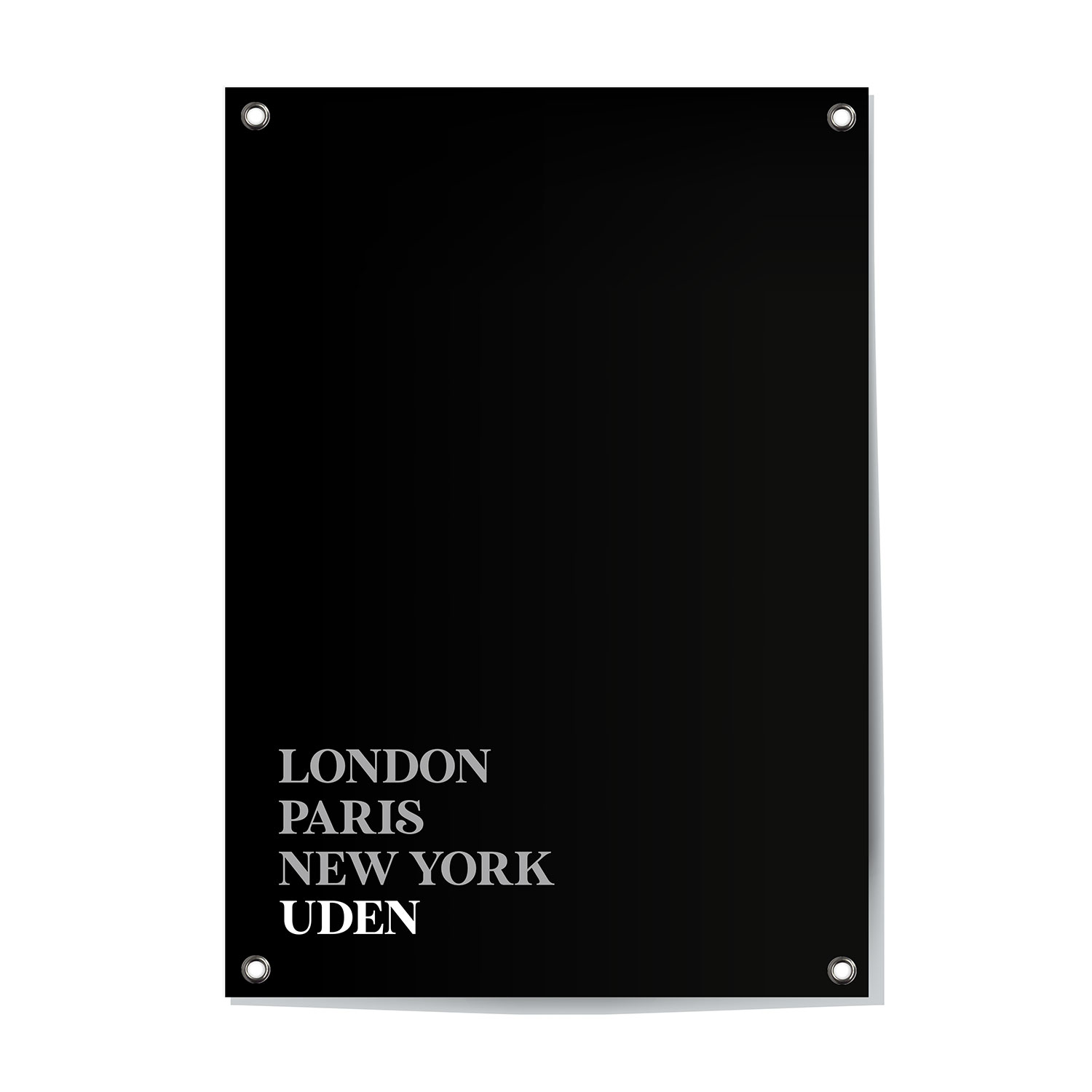 Alternative view of Tuinposter Uden - Noord-Brabant | London - Paris - New York