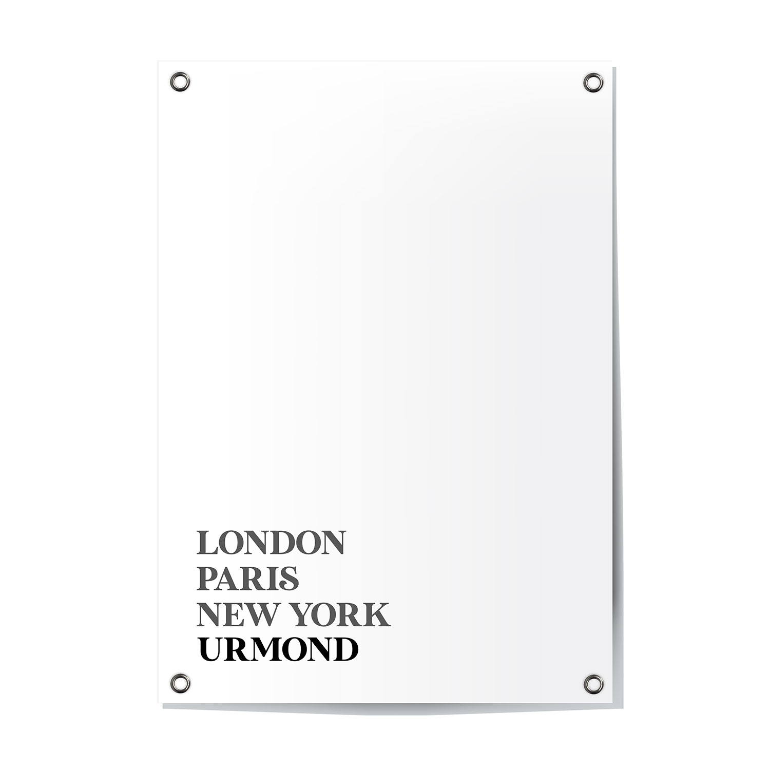 Tuinposter Urmond - Limburg | London - Paris - New York