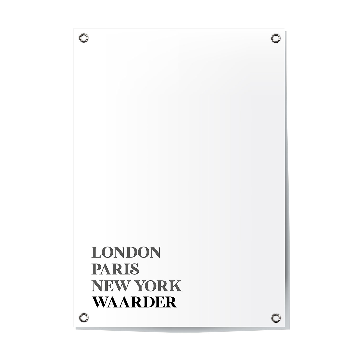 Tuinposter Waarder - Zuid-Holland | London - Paris - New York