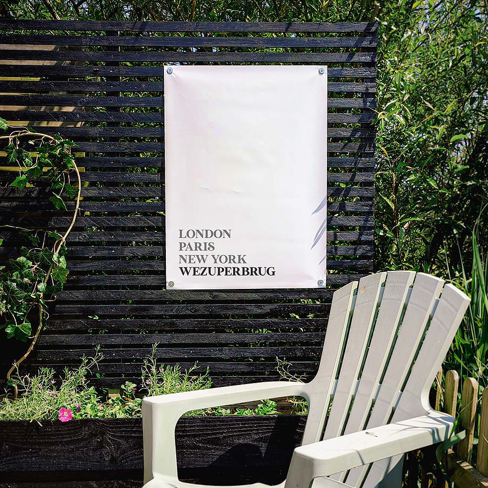 Tuinposter Wezuperbrug - Drenthe | London - Paris - New York - Afbeelding 3