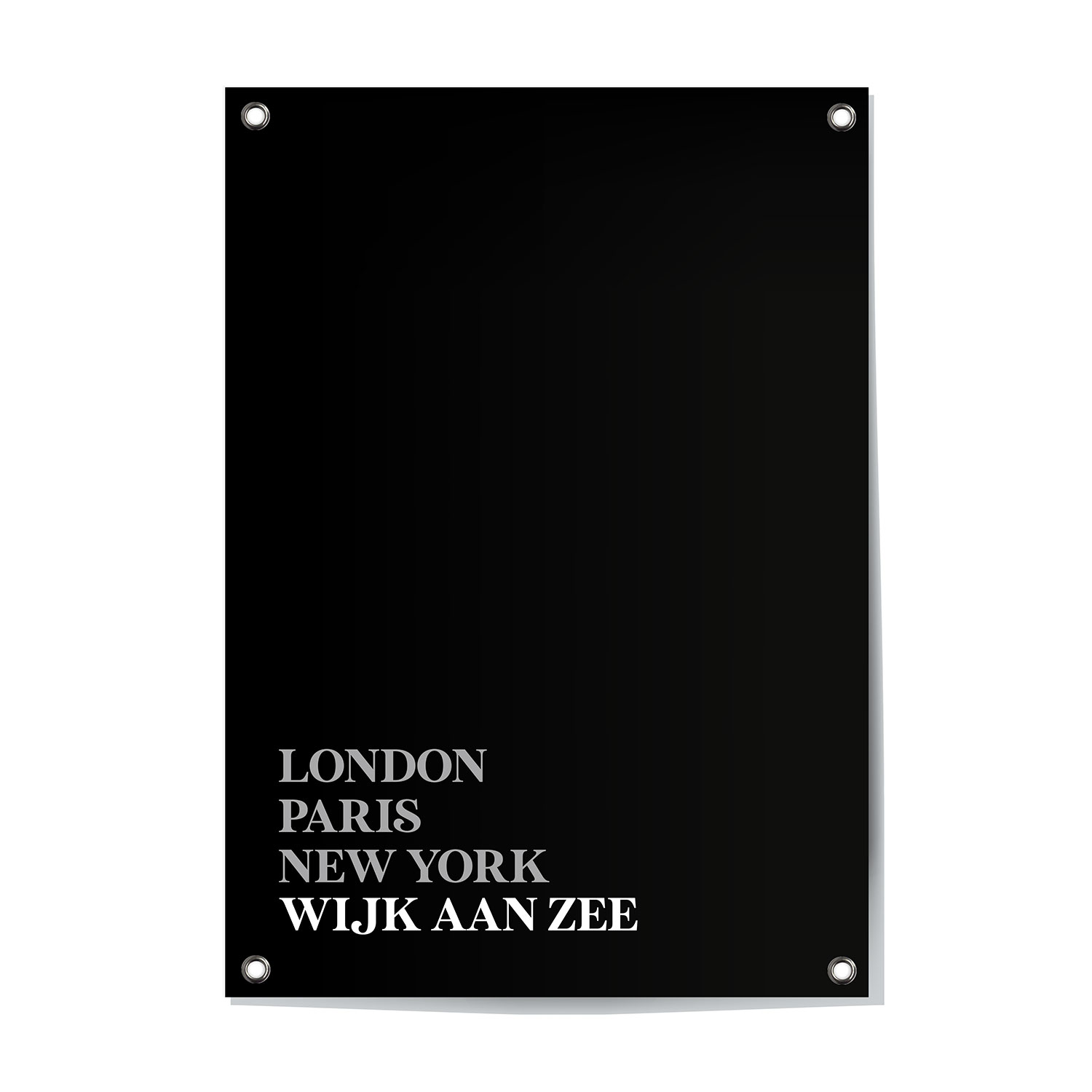 Alternative view of Tuinposter Wijk aan Zee - Noord-Holland | London - Paris - New York