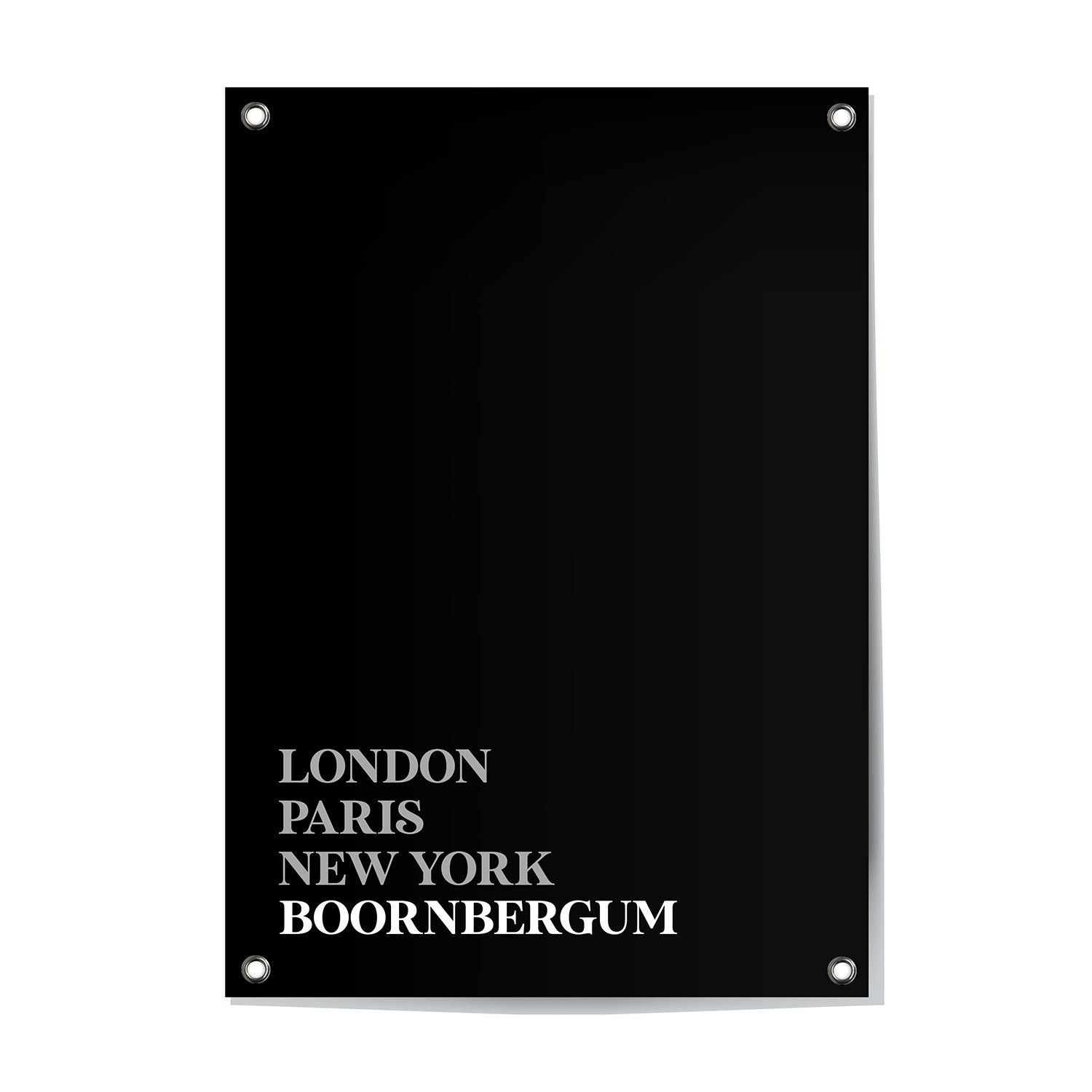 Alternative view of Tuinposter Boornbergum - Friesland | London - Paris - New York