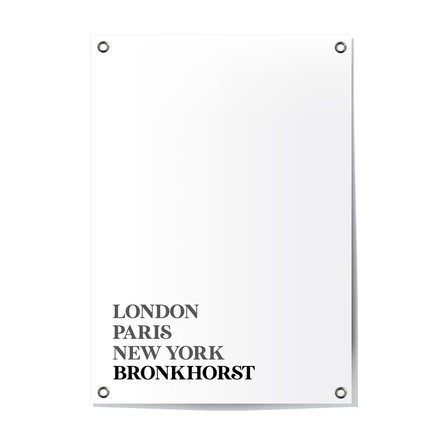 Tuinposter Bronkhorst - Gelderland | London - Paris - New York