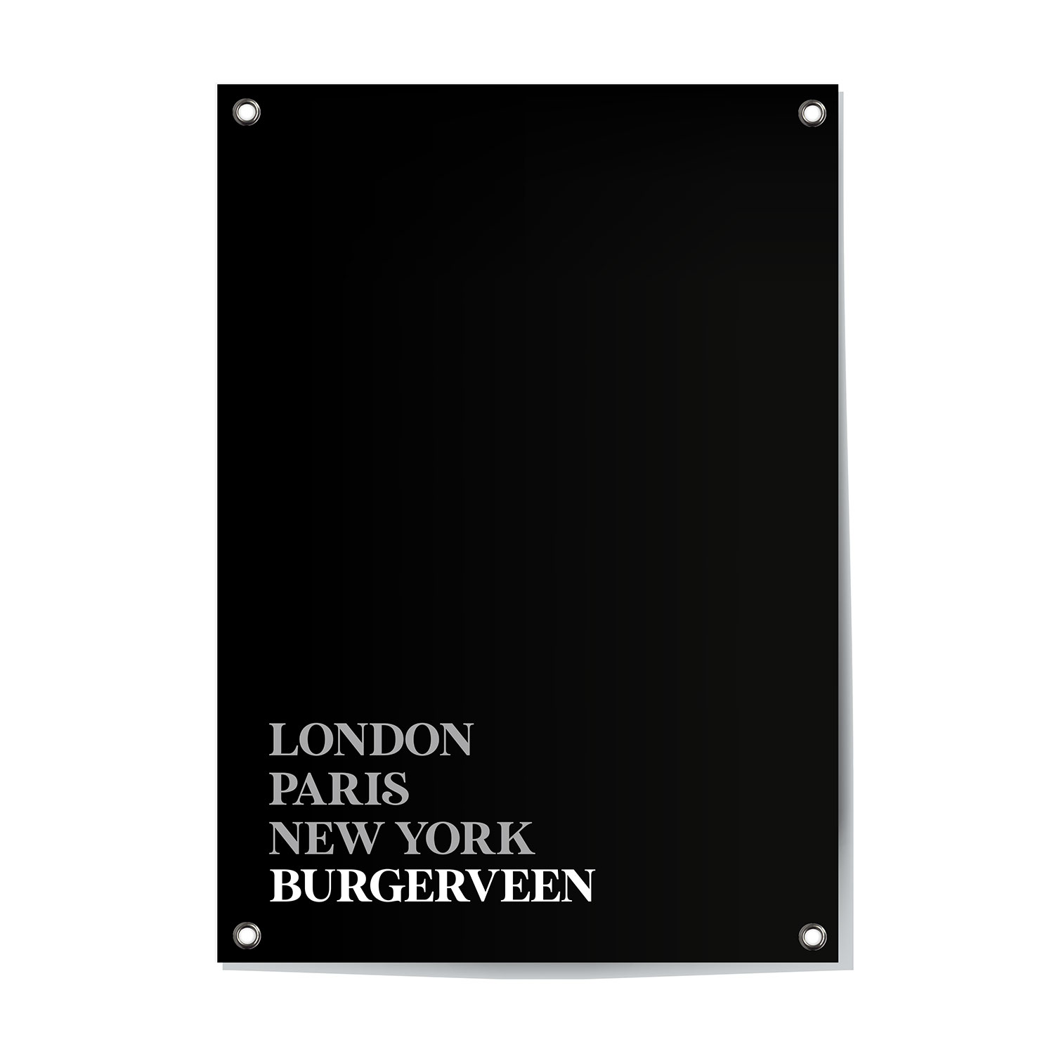 Alternative view of Tuinposter Burgerveen - Noord-Holland | London - Paris - New York
