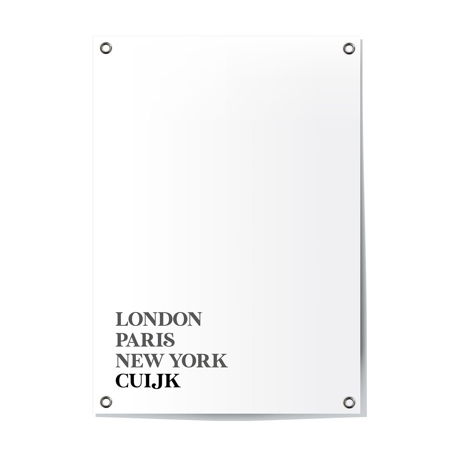 Tuinposter Cuijk - Noord-Brabant | London - Paris - New York