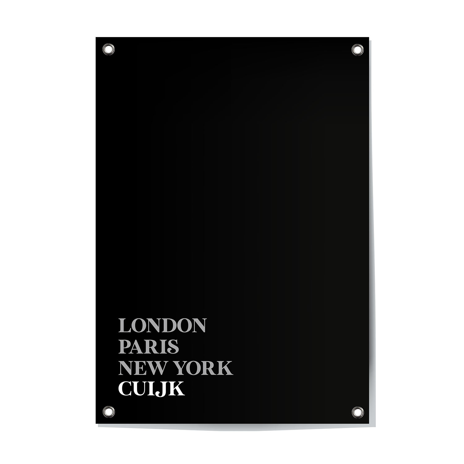 Alternative view of Tuinposter Cuijk - Noord-Brabant | London - Paris - New York