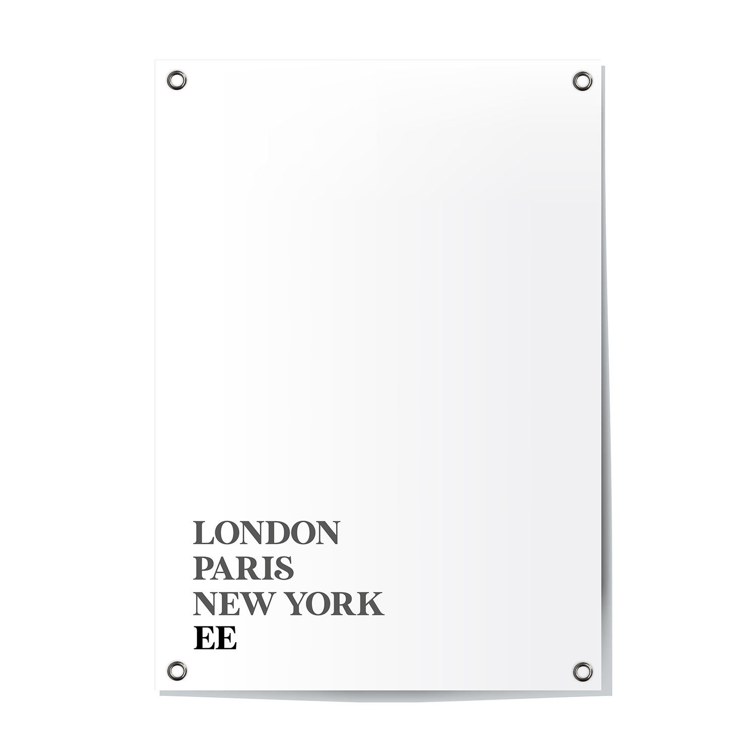Tuinposter Ee - Friesland | London - Paris - New York