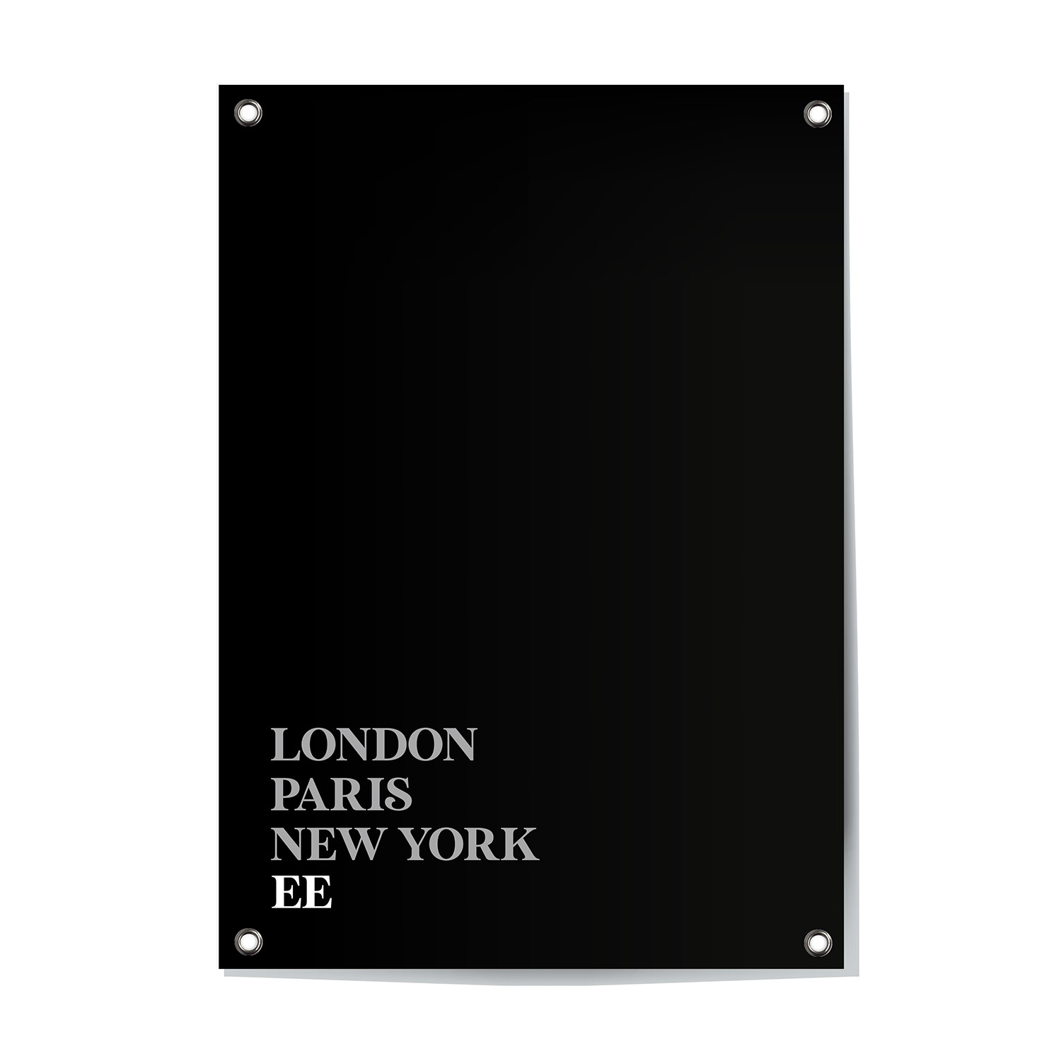 Alternative view of Tuinposter Ee - Friesland | London - Paris - New York