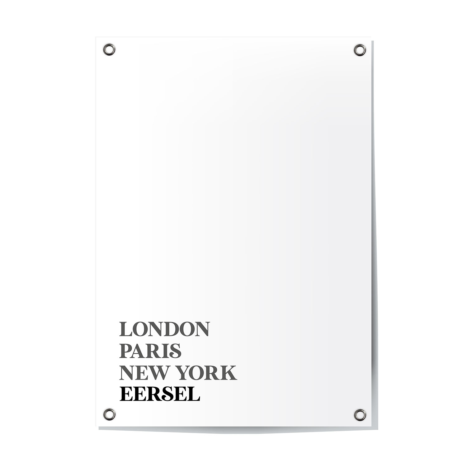 Tuinposter Eersel - Noord-Brabant | London - Paris - New York