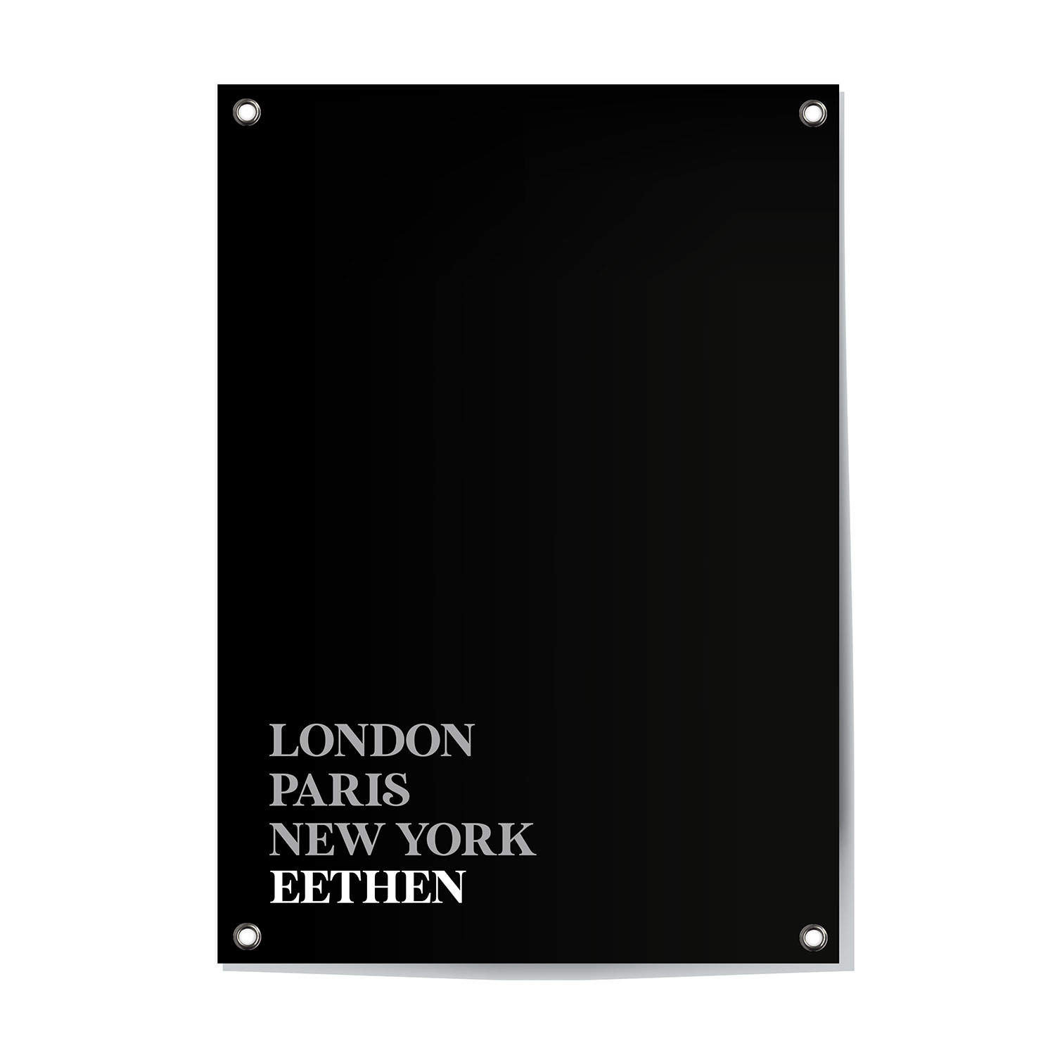 Alternative view of Tuinposter Eethen - Noord-Brabant | London - Paris - New York