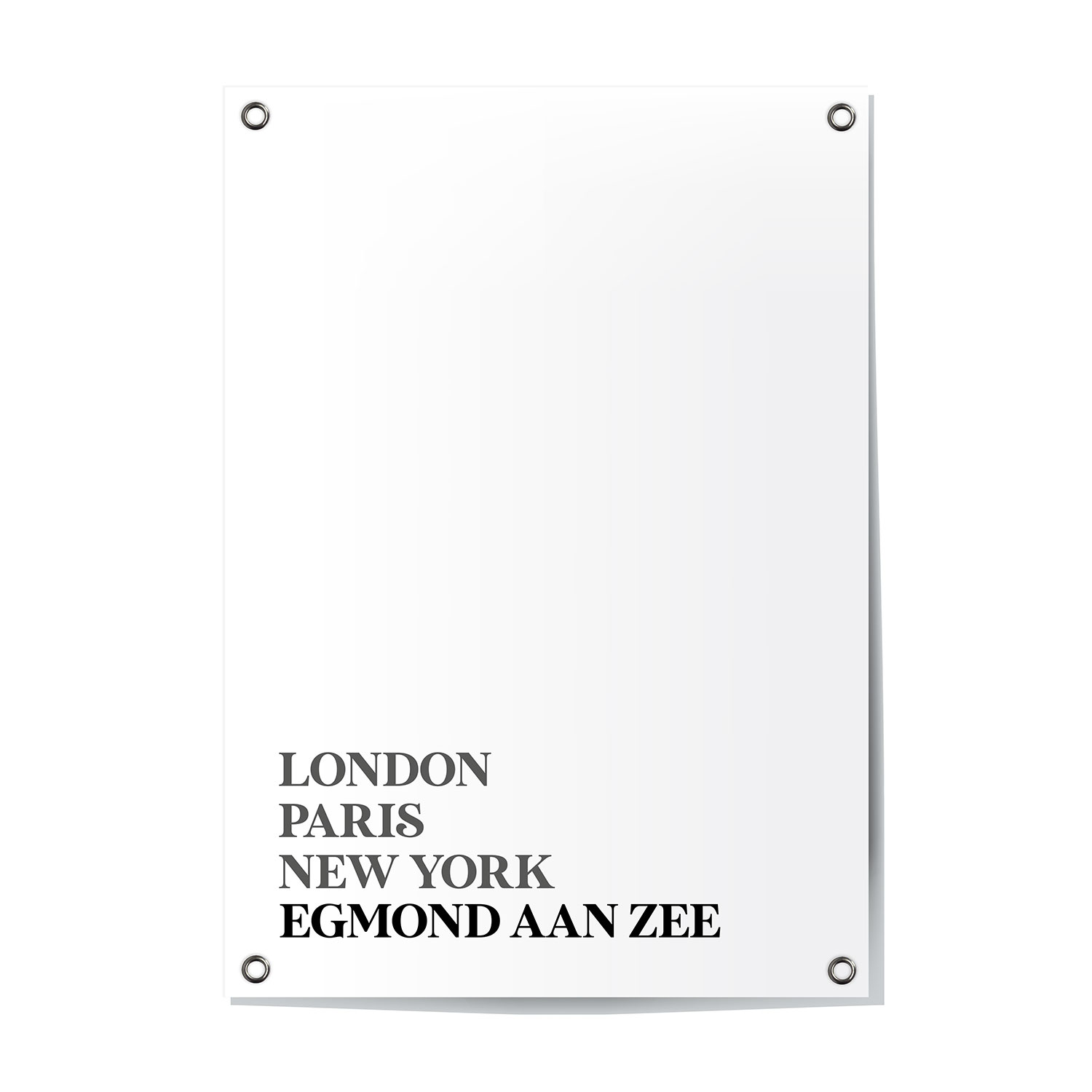 Tuinposter Egmond aan Zee - Noord-Holland | London - Paris - New York