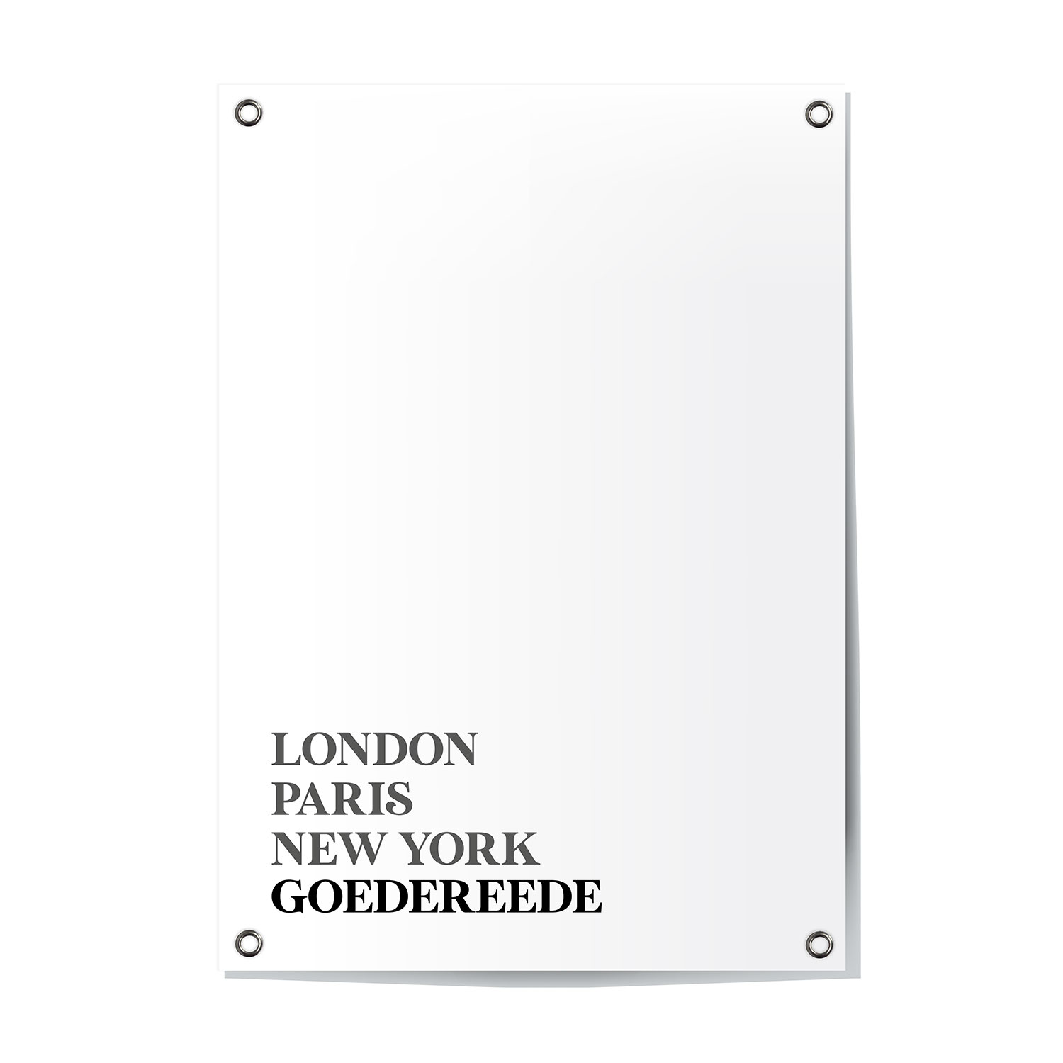 Tuinposter Goedereede - Zuid-Holland | London - Paris - New York