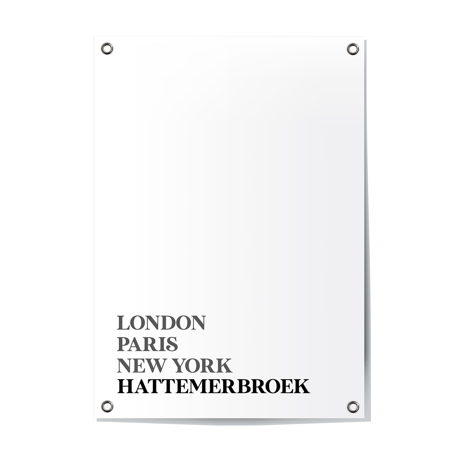 Tuinposter Hattemerbroek - Gelderland | London - Paris - New York