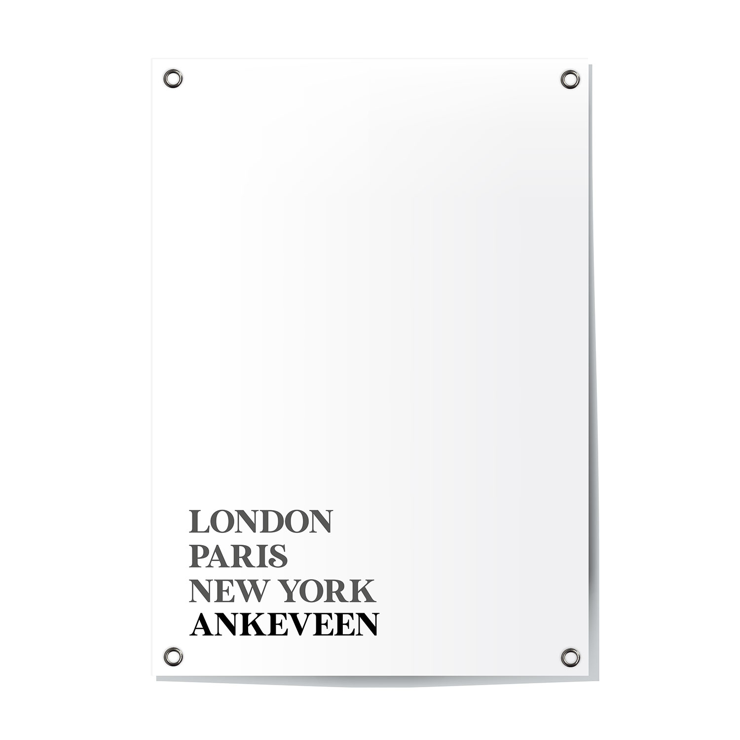 Tuinposter Ankeveen - Noord-Holland | London - Paris - New York