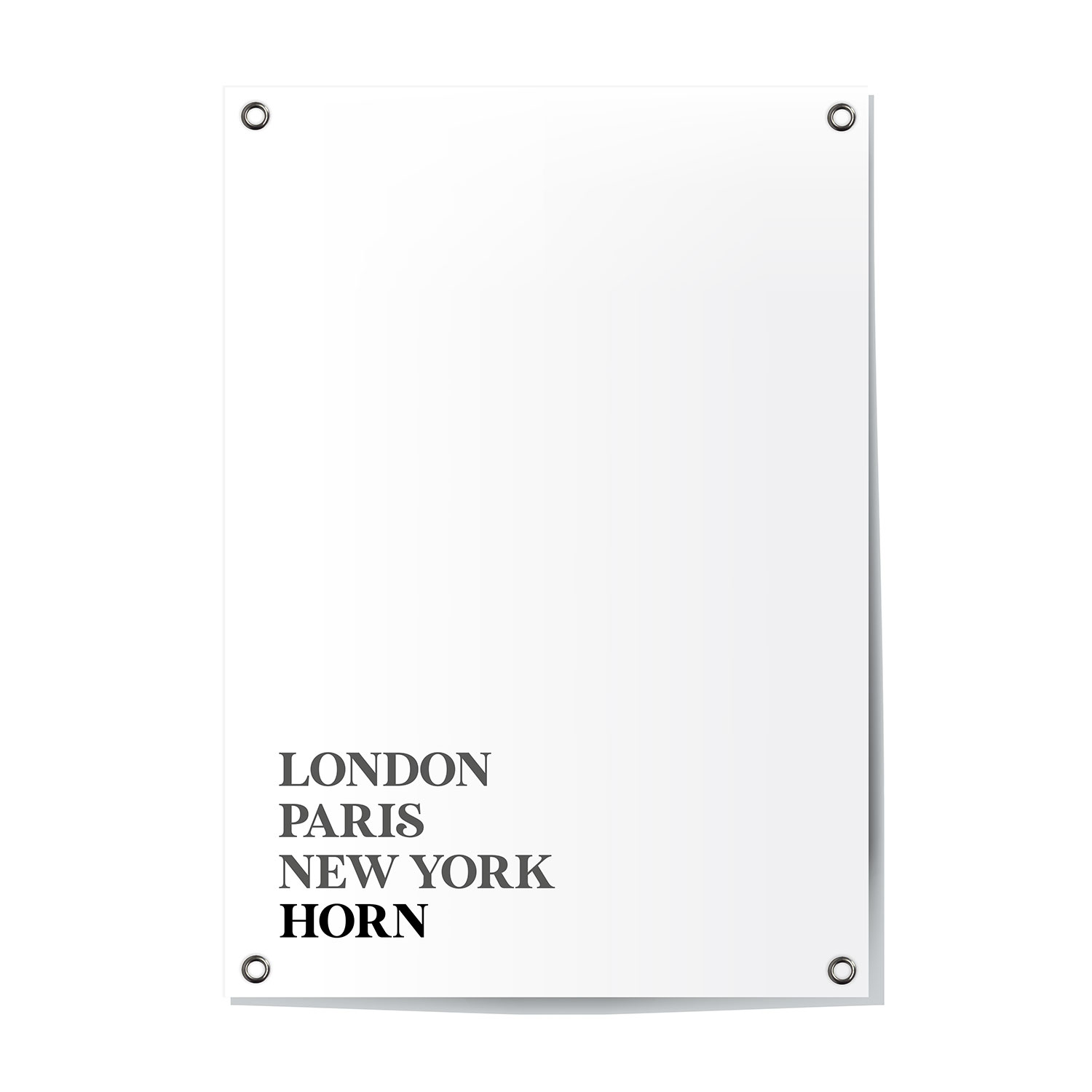 Tuinposter Horn - Limburg | London - Paris - New York
