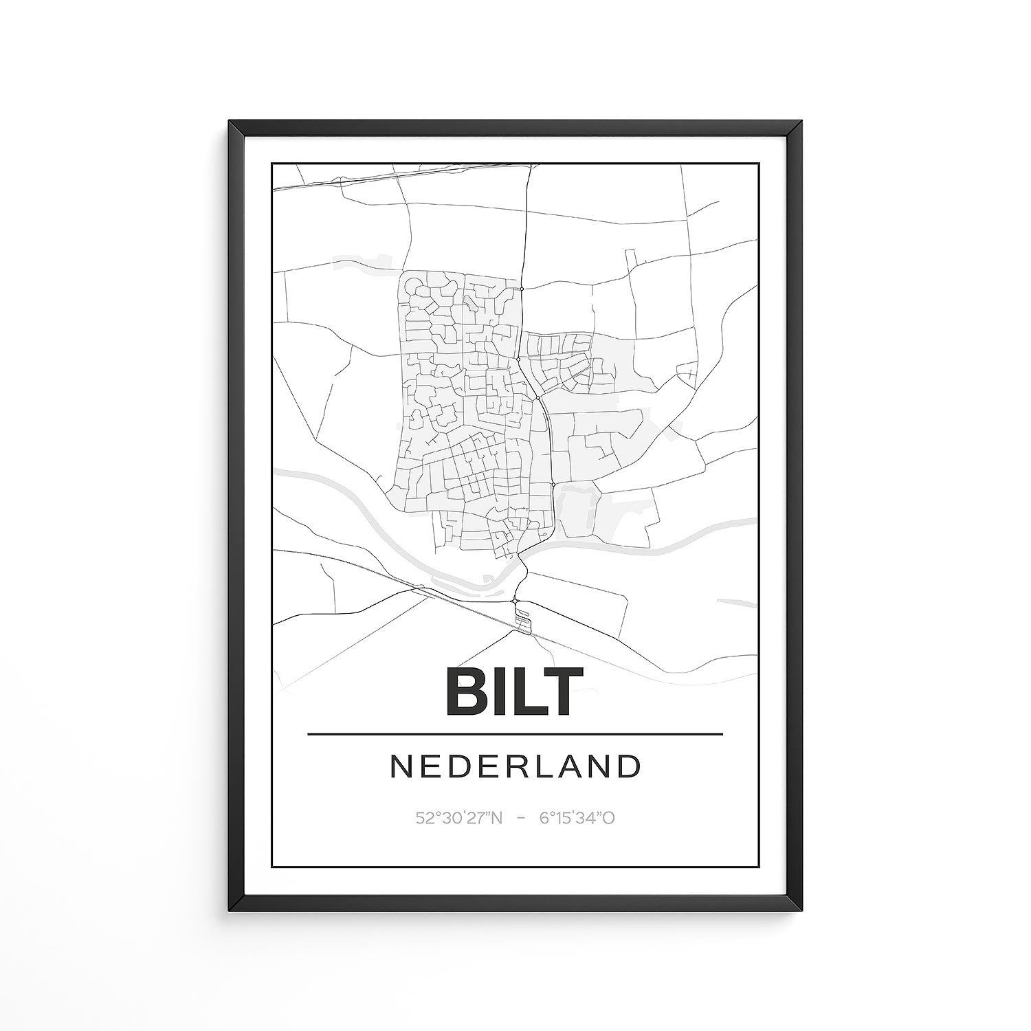 Poster Bilt - Utrecht - Plattegrond