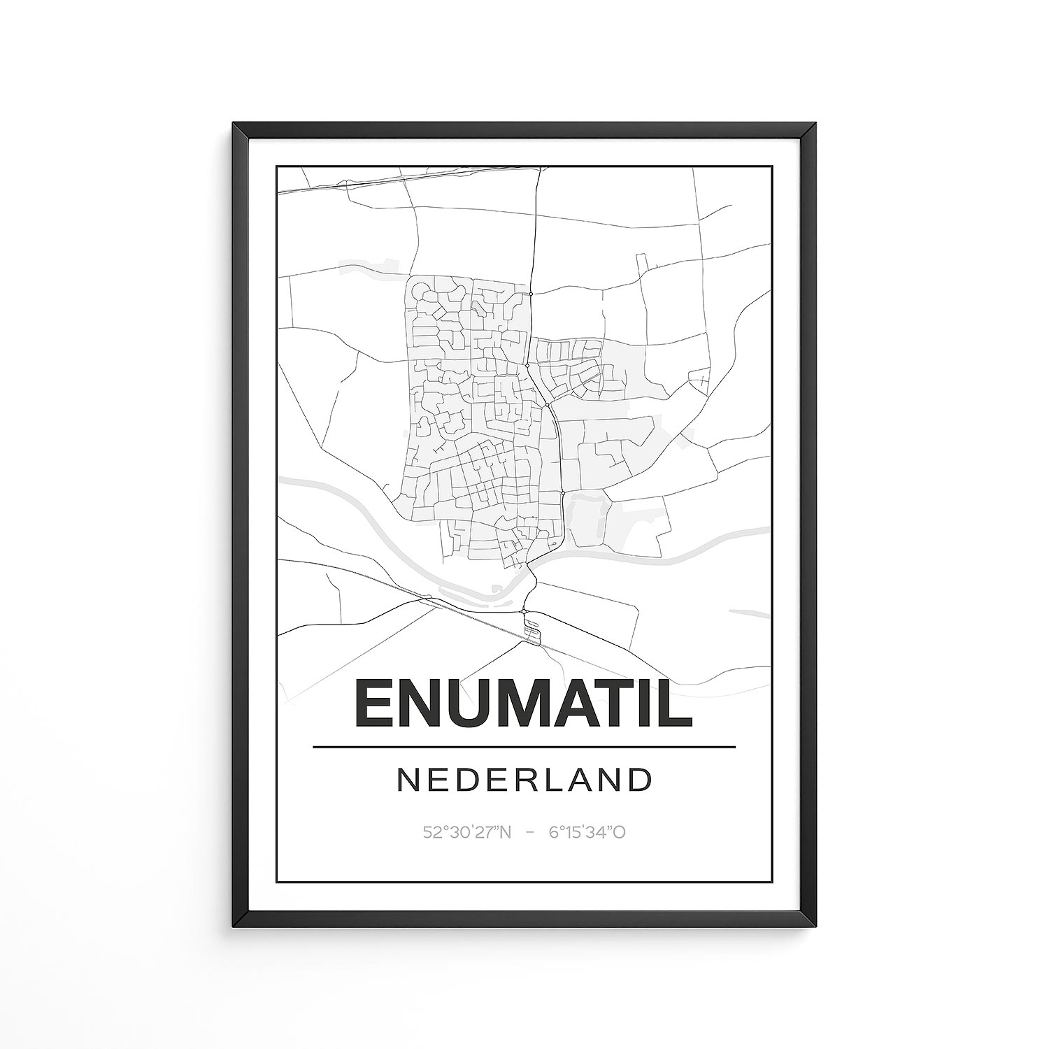 Poster Enumatil - Groningen - Plattegrond