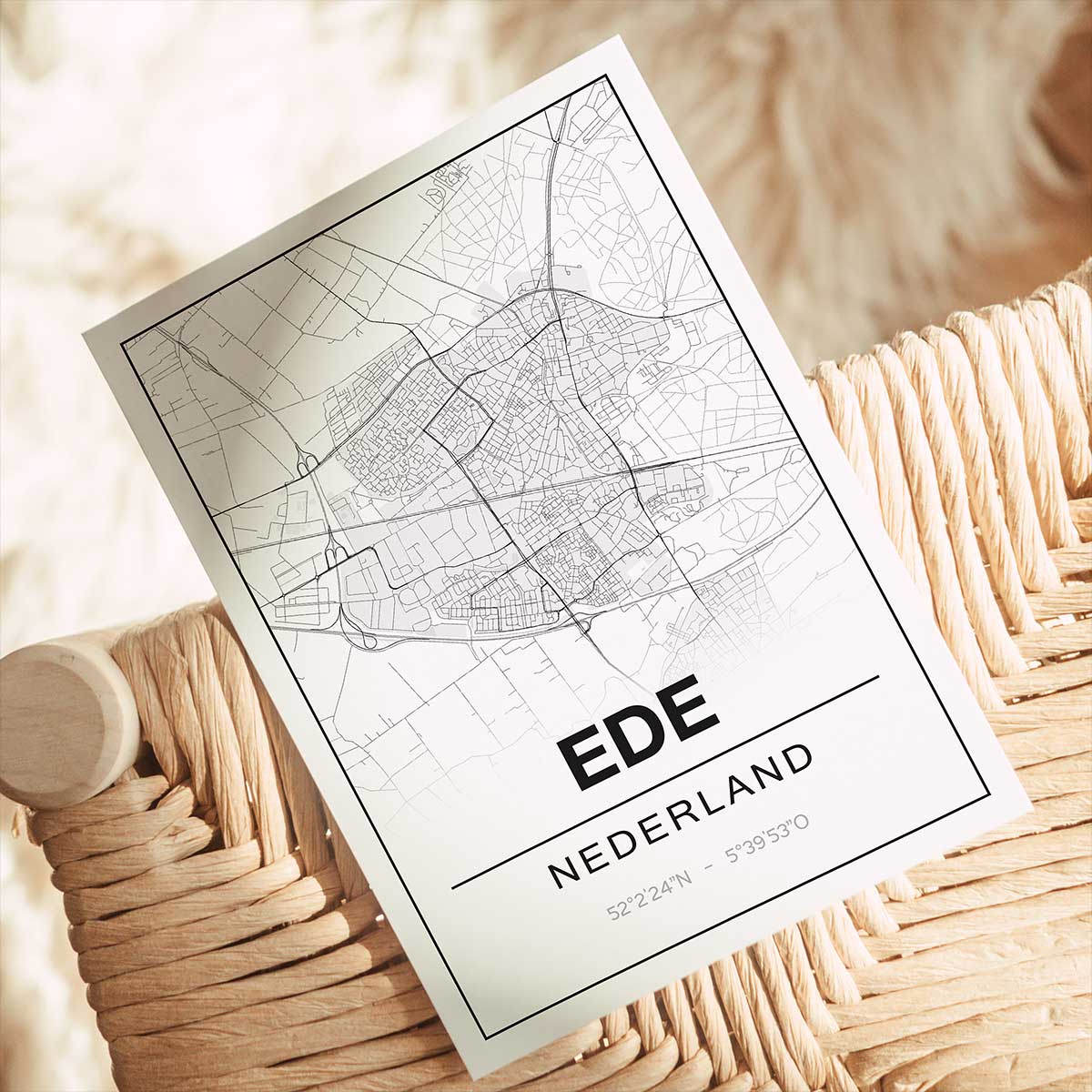 Alternative view of Poster Ede - Gelderland - Plattegrond