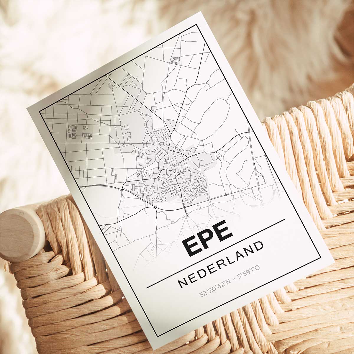 Alternative view of Poster Epe - Gelderland - Plattegrond