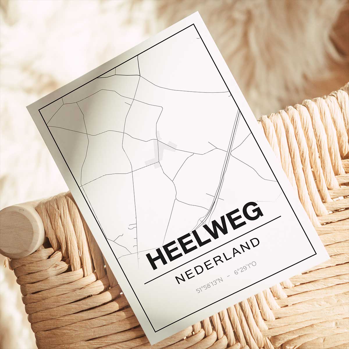 Alternative view of Poster Heelweg - Gelderland - Plattegrond