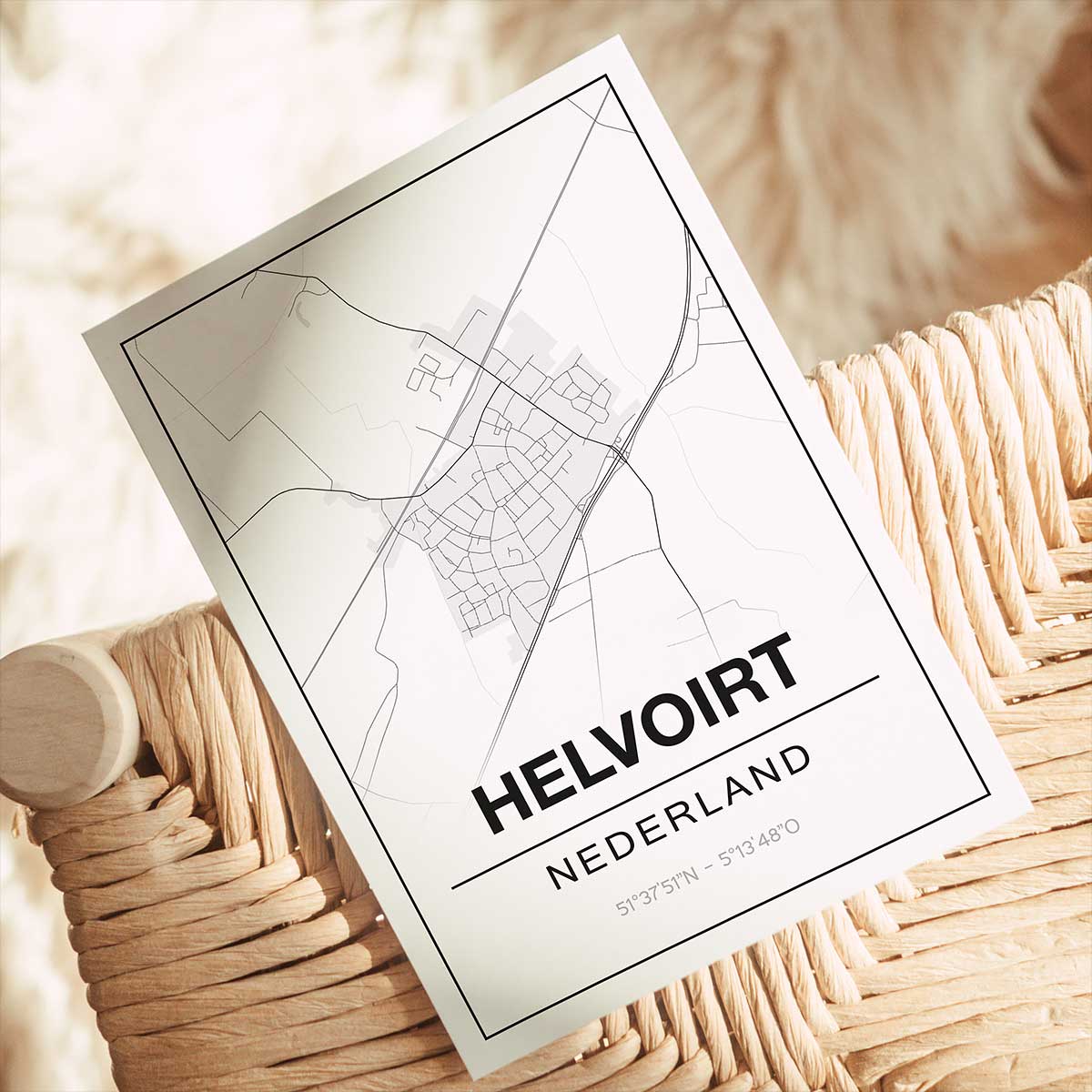 Alternative view of Poster Helvoirt - Noord-Brabant - Plattegrond