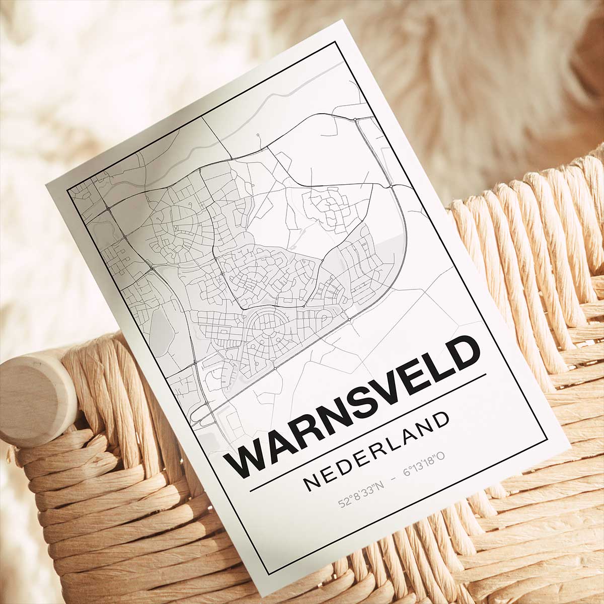 Alternative view of Poster Warnsveld - Gelderland - Plattegrond