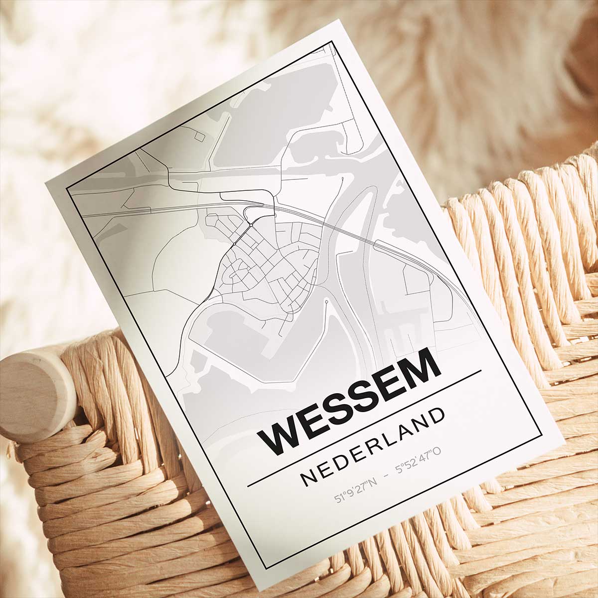 Alternative view of Poster Wessem - Limburg - Plattegrond