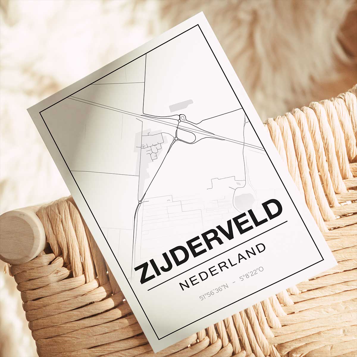 Alternative view of Poster Zijderveld - Utrecht - Plattegrond