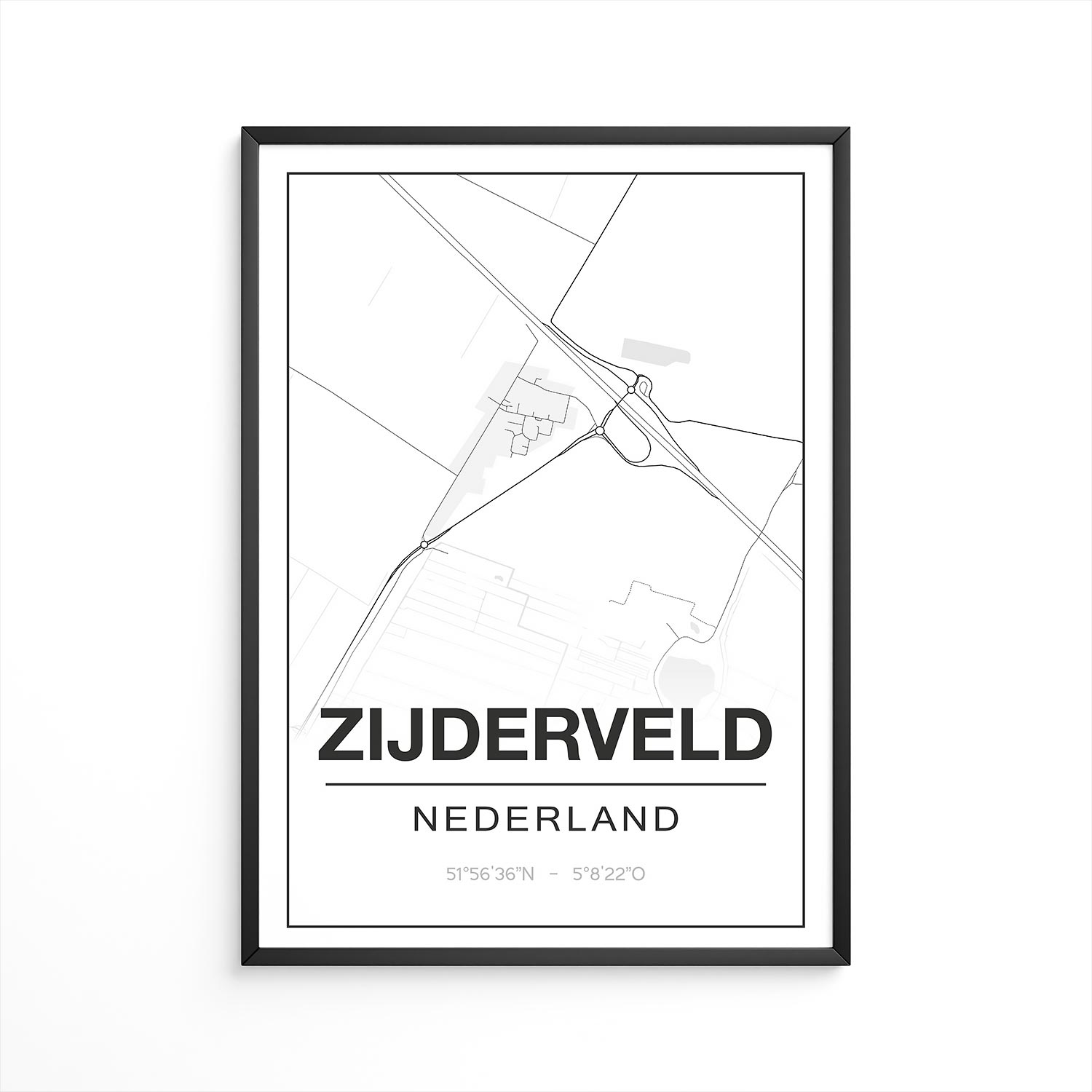 Poster Zijderveld - Utrecht - Plattegrond