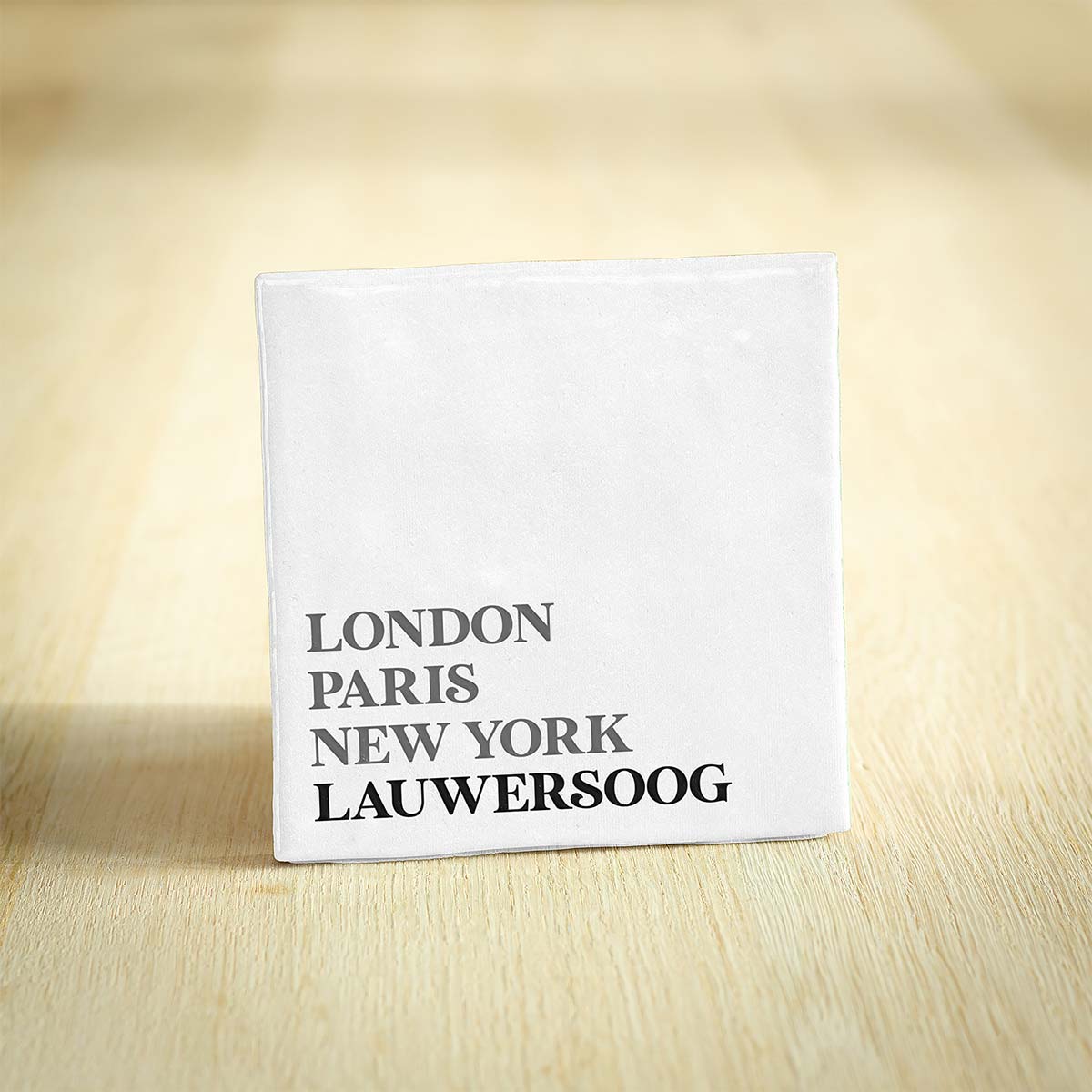 Tegel Lauwersoog - Groningen | London - Paris - New York