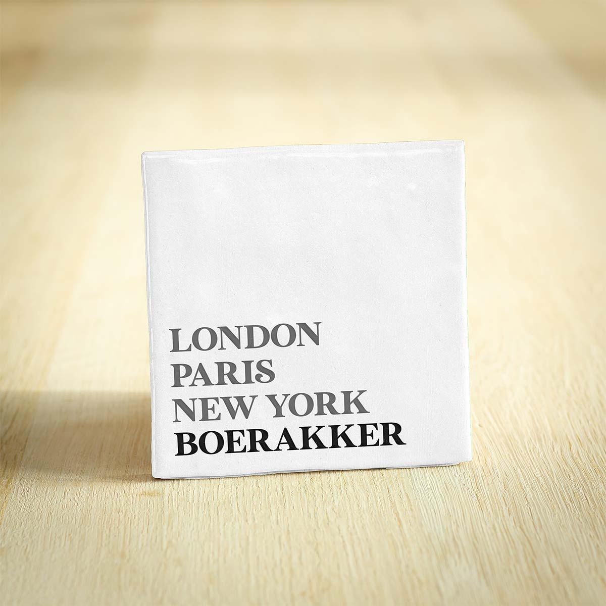 Tegel Boerakker - Groningen | London - Paris - New York
